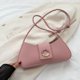 thumbnail image 5 of Qarigey Bolsos cruzados de hombro con cierre elegante para mujer, accesorios para bolsos de fiesta de moda elegantes de verano Bolsas de mensajero y de hombro Rosa, 5 of 6