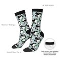 thumbnail image 4 of Haiem Panda And Eucalyptus Pattern Crew Socks – Soft & Durable Moisture-wicking Socks, Stay-Up Fit for Business, Work, and Casual Wear Size 5-11, 4 of 6