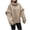 Khaki, variant on Ohufall Women's Knit Sweater Fall Winter Crew Neck Casual Pullover Solid Color Long Sleeve Warm Tops