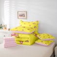 thumbnail image 6 of Manfei Lovely Bowtie 7 Pieces Full Size Bedding Sets,Baseball Sport Full Size Bed in a Bag,Pink Reversible, 6 of 7