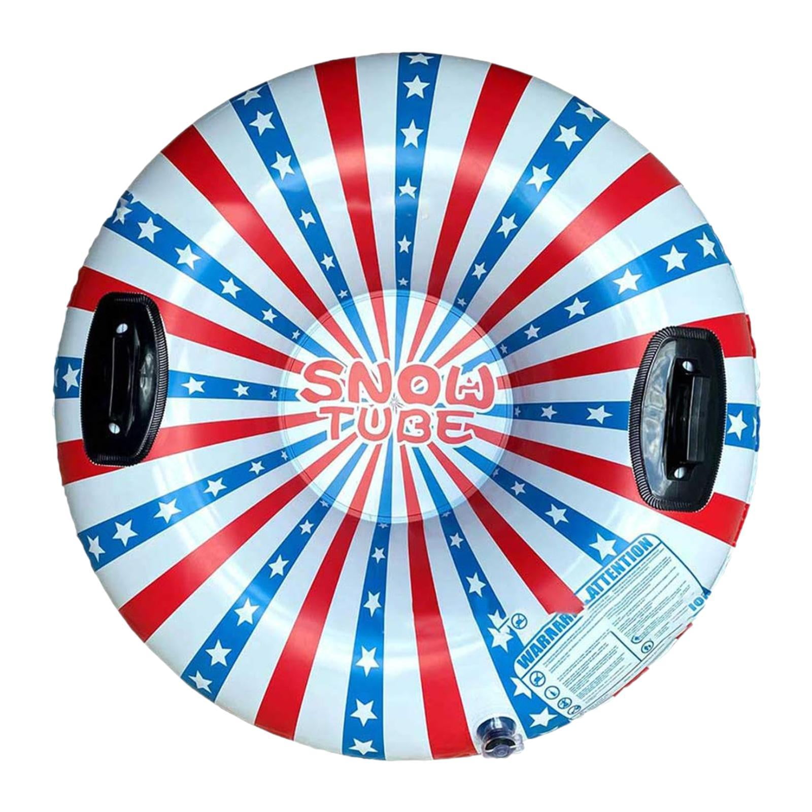Baoblaze Inflatable Snow Tube 35 inch Snow Sled for Family Activities Sports Sledding