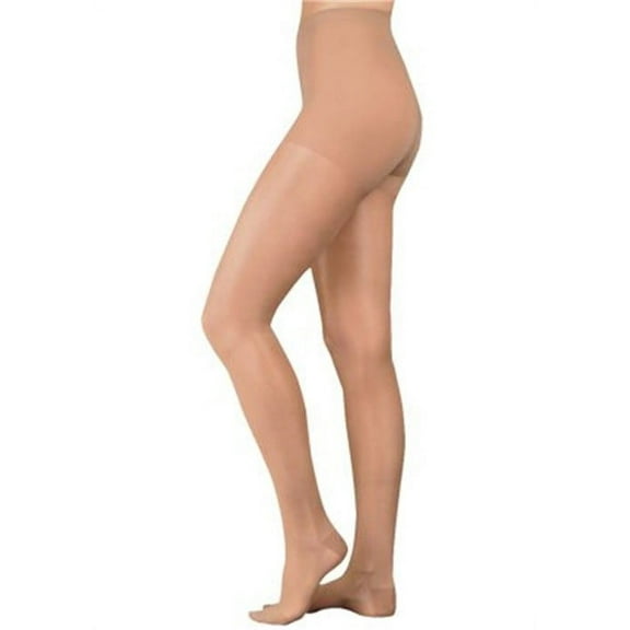Juzo 2102 Naturally Sheer Open Toe Pantyhose - 30-40 mmHg Short Beige I
