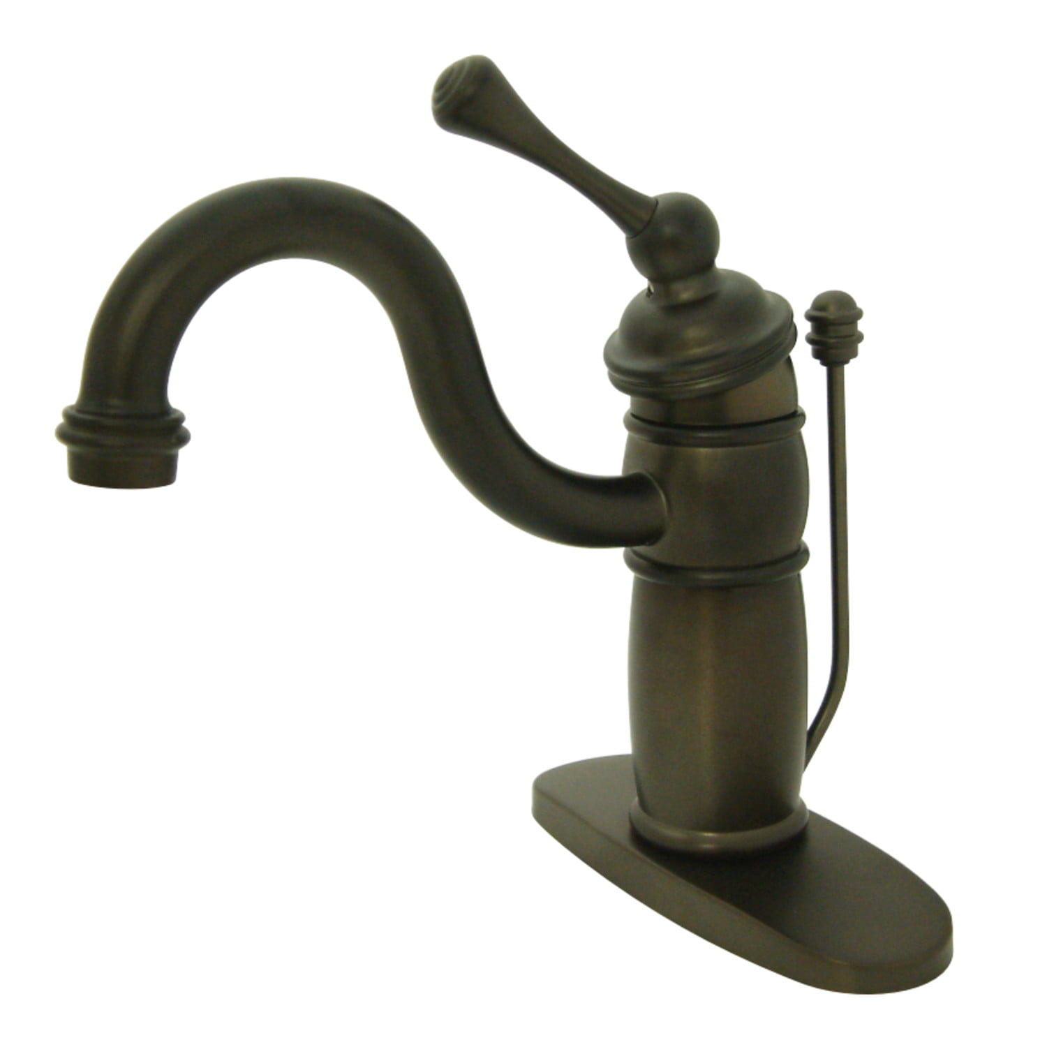 Kingston Brass KB1405BL Victorian Single-Handle Bathroom Faucet with Pop-Up Drain, Oil Rubbed Bronze