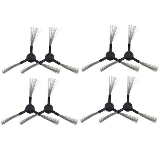 8 Pieces for Mi 1C Robot Vacuum Cleaner Parts Replacement Side Brush Spare Parts Black Side Brush