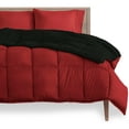 thumbnail image 4 of Bare Home Ultra-Soft Premium 1800 Series Goose Down Alternative Reversible Comforter - Hypoallergenic - All Season - Plush Fiberfill (King/Cal King, Black/Red), 4 of 6