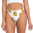 thumbnail image 1 of Balery Cute Duck With Headphone Tangas de Algodón para Mujer con Estampado – Ropa Interior Sexy, Transpirable, G-string-Small, 1 of 6
