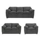 thumbnail image 1 of Sala Aston 3 Piezas Gris Oscuro (Sofa, Love y Sillón), 1 of 9