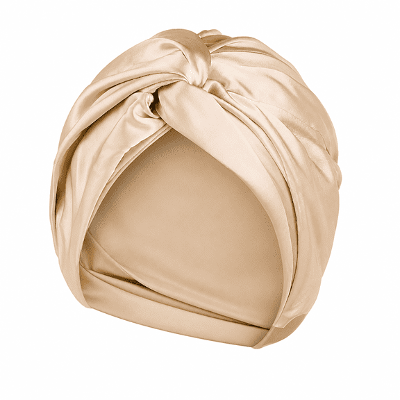 FLORNIX 100% Mulberry Silk Double Layer Sleep Cap with Elastic Band, Hair Care Bonnet for Natural Hair Curly Hair