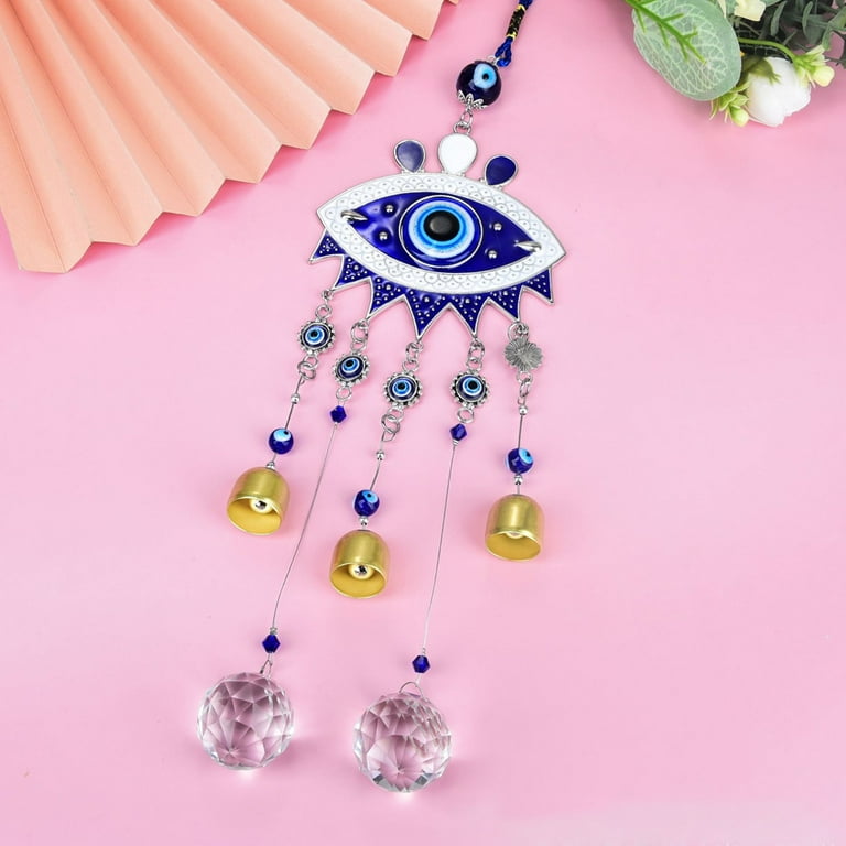 Rainbow Prism Evil Eye Sun Catcher Crystal Decoration Stained