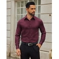 thumbnail image 3 of COOFANDY Mens Dress Shirts Long Sleeve Slim Fit Dress Shirts for Men Wrinkle Free Button Down Shirt, 3 of 6