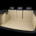 thumbnail image 1 of Car Leather Cargo Liners for Toyota RAV4 3.Gen (XA30/CA30W) 2009 2010 2011 2012 2013, Full Coverage All Weather Rear Trunk Liner Mats Protector Boot Mats,Beige, 1 of 1