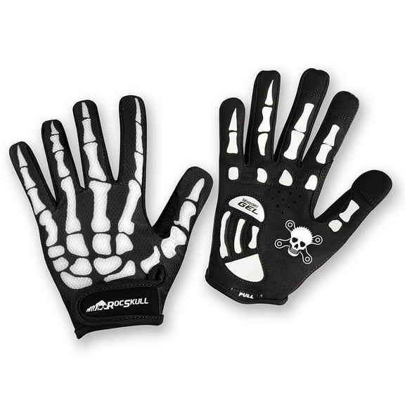 RocRide Skeleton Cycling Gloves Gel Padded Full Finger.