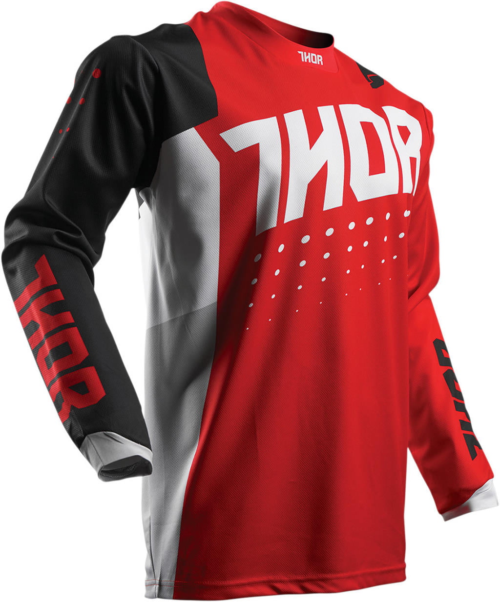 Thor Riding Race MX Motocross Youth Jersey S7Y Pulse Aktiv White/Black Small 