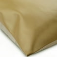 thumbnail image 2 of The HomeCentric Euro Pillow Sham, Decorative Matte Gold Euro Shams Pack of 2, 26x26 inch (65x65 cm) Faux Leather European Shams, Patchwork, Euro Size Pillow Shams Easter - Better Half Matte Gold, 2 of 4