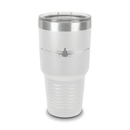 

EC-121 Warning Star Tumbler 30 oz - Laser Engraved w/ Clear Lid - Polar Camel - Stainless Steel - Vacuum Insulated - Double Walled - Travel Mug - ec121 radar surveillance aircraft