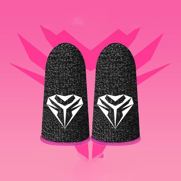 Guantes de manga de dedo para juegos móviles Manga de pantalla táctil a Rosa Colcomx Fundas para dedos para juegos
