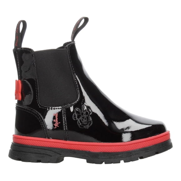 Bota Niña Disney Minnie Mouse Slip On Negro Con Rojo Casual negro 21 MX