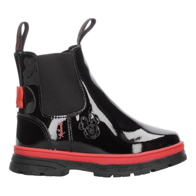 Bota Niña Disney Minnie Mouse Slip On Negro Con Rojo Casual negro 20.5 MX