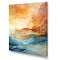 thumbnail image 2 of Designart "Striking Coastal Sunset Vista" Sunrisesunset Canvas Wall Art, 2 of 7