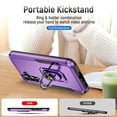 thumbnail image 2 of Case for Samsung Galaxy A16 5G with Rugged Rotated Ring Stand, Military Grade Heavy Duty Cover Support Magnetic Car Mount Shockproof Protective Case for Samsung Galaxy A16 5G, Purple/Black, 2 of 9