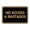 Black Gold, variant on Signs ByLITA Classic Framed No Acceso A Invitados vector Durable ABS Plastic | Laser Engraved | Easy Installation | Elegant Design Sign (Blue) - Small
