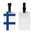 thumbnail image 2 of Flag Of Finland Luggage Identifier Name Tag For Backpacks Suitcases Bags Baggage, 2 of 6