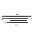thumbnail image 2 of Window Weatherstrip Seal Belt Trim Fits For Toyota Tundra Crew Cab 2007-18 4 PCS, 2 of 7