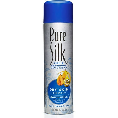 Pure Silk Dry Skin Therapy Shave Cream for Women, 8 (Best Diy Shaving Cream)