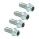 thumbnail image 1 of Orejeta rueda cubo perno 4 Uds. Pernos de rueda tornillos M14x1.5 accesorios de rosca aptos para A3/A4L/A5/A6/A8 Q3/Q5 Unbranded 1617210002811, 1 of 8