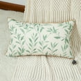 thumbnail image 5 of VOGOL Farmhouse Decorative Pillow Cover, Country Green Leaves Pattern Printing Accent Cushion Cases for Bed Couch Chair, 12x20 inches, 1 Piece, 5 of 7