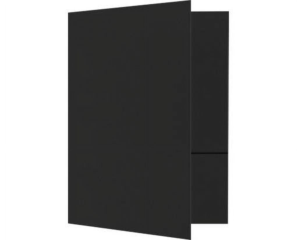 LUXPaper 9 x 12 Presentation Folder, Midnight Black, 250/Pack