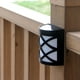thumbnail image 2 of EeaseMX 2 lámparas solares LED RGB impermeables para exteriores, para césped, jardín, vallas, patio, decoración, iluminación solar, focos de pared (luz cálida), 2 of 7