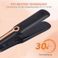 thumbnail image 4 of Hair Straightener Professional Ceramic Flat Iron Negative Ion Wide Plate Temperature Adjustable Straightening Iron (black,UK), 4 of 7