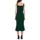 thumbnail image 3 of Vestido midi de cola de pez sin mangas con escote corazón elegante y con volantes para mujer Inspire Chic 2XL verde, 3 of 4