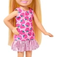 thumbnail image 3 of Muñeca Barbie Club Chelsea de 15 cm con pelo y vestido rubios, 3 of 6