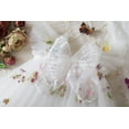 thumbnail image 4 of Povozer Baby Girl Tulle Dress Casual Flower Embroidery Toddler Dresses(White,12-18 Months), 4 of 7