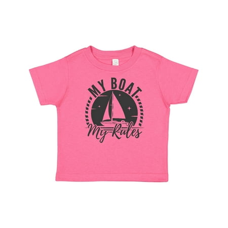 

Inktastic My Boat My Rules Sailing Captain Gift Toddler Boy or Toddler Girl T-Shirt
