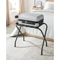 SONGMICS Luggage Racks Pack of 2 for Guest Room Suitcase Stand for Bedroom Black