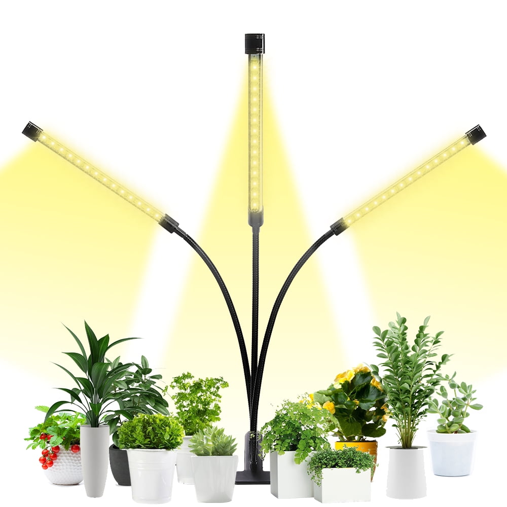 Grow Light,GLIME Full Spectrum Grow Light Auto ON/Off Timer 3/6/12H