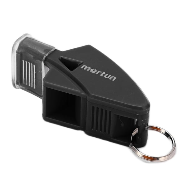Shanrya Silbato de fútbol, ??Silbato útil Ajustable Duradero para Deportes de Emergencia(9 * 6 * 3cm-Negro) Ecomeon no