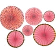 thumbnail image 1 of Tire de la flor Flor de papel hecha a mano Decoración tridimensional para fiestas Boda 6 piezas, 1 of 1