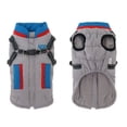 thumbnail image 4 of Ropa cálida para perros con arnés, chaqueta de invierno para mascotas, abrigo resistente al viento para perros pequeños y medianos, trajes para chihuahua y bulldog francés, 4 of 5