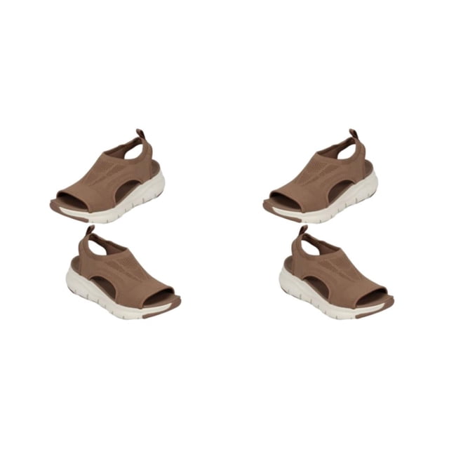 Jumpingount Sandalias de verano para mujer, zapatos cómodos y transpirables con punta para el diario, sandalias de cuña informales ligeras y Type2 NO2