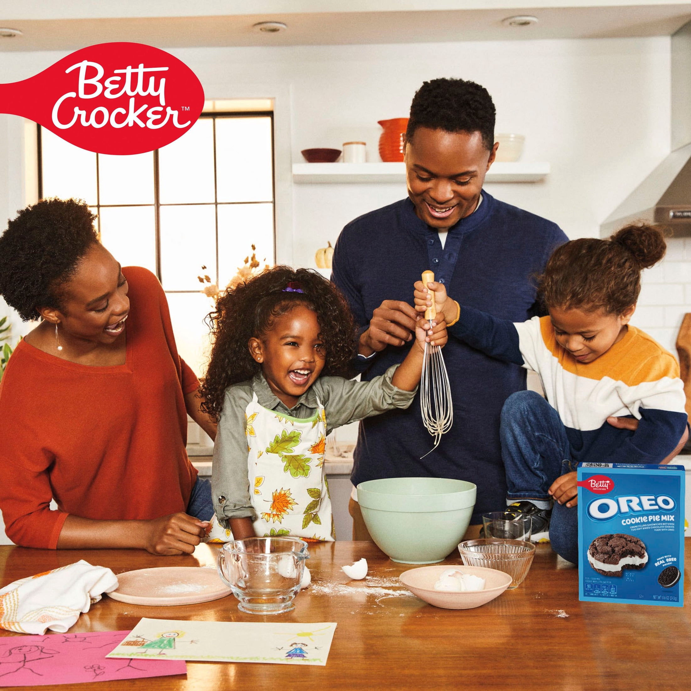 (3 pack) Betty Exclusives OREO Cookie Pie Mix, Baking Mix Made with Real OREO Cookie Pieces, 8.6 oz