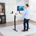 thumbnail image 2 of VIVO Electric 63" x 32" Stand Up Desk Workstation, White Table Top, Black Frame, 2 of 8