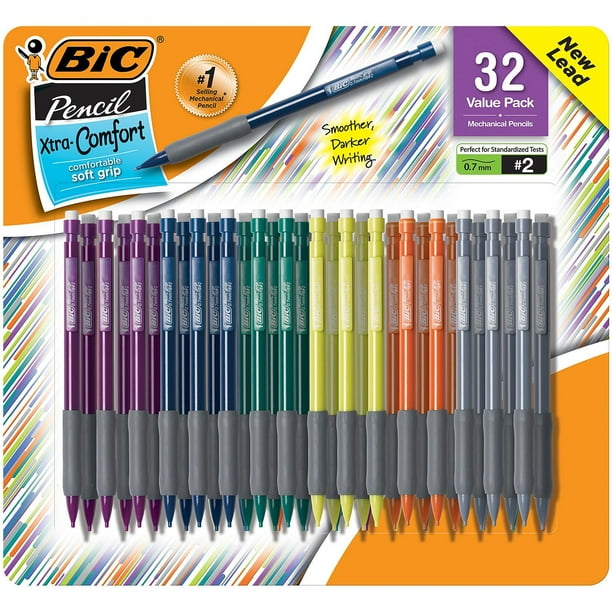 BIC Matic Grip Mechanical Pencil, HB 2, 0.7mm 32 Pencils Walmart