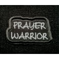 thumbnail image 2 of Prayer Warrior Embroidered Iron On Patch, 2 of 2