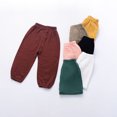 thumbnail image 3 of Uccdo Toddler Girl Boy Cotton Long Harem Pants Kids Casual Solid Bottoms Trousers 1-5T, 3 of 4