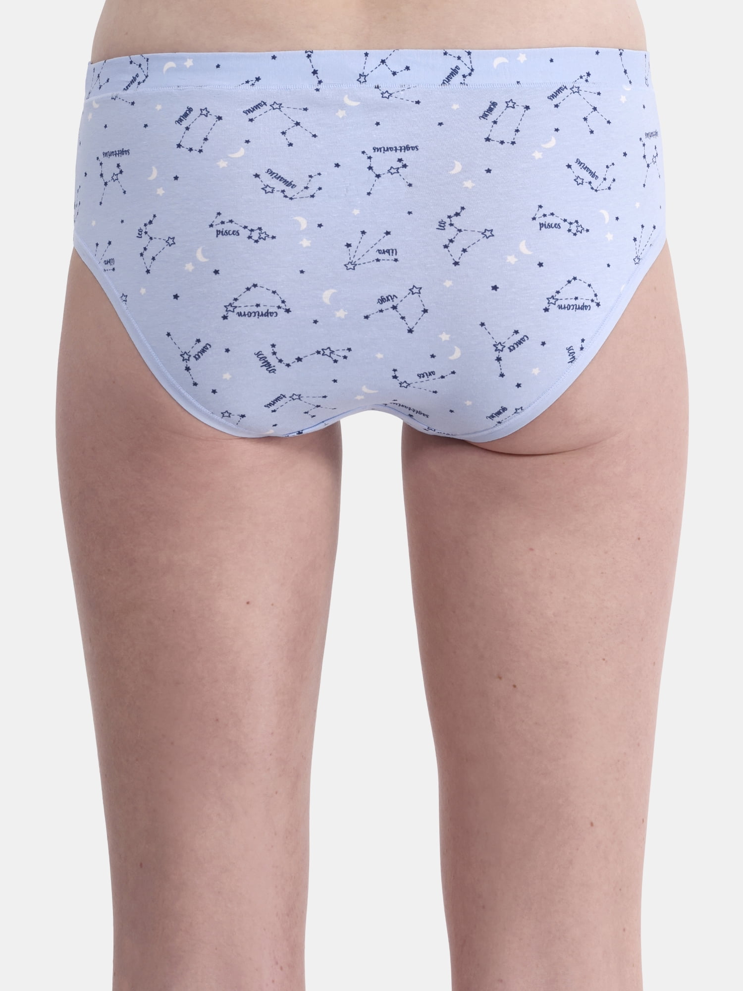 (3 pack) No Boundaries Cotton Hipster Panty, Women’s and Women’s Plus, Sizes XS-XXXL