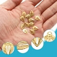 thumbnail image 3 of Uxcell 200Pcs Gold Leaf Ornaments Pendant, Metal Leaves Crafts for DIY, 3 of 6